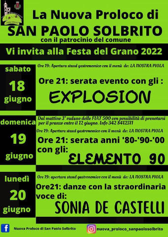 San Paolo Solbrito | Festa del Grano 2022