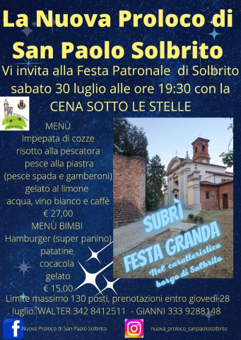 San Paolo Solbrito | Festa patronale di Solbrito 2022